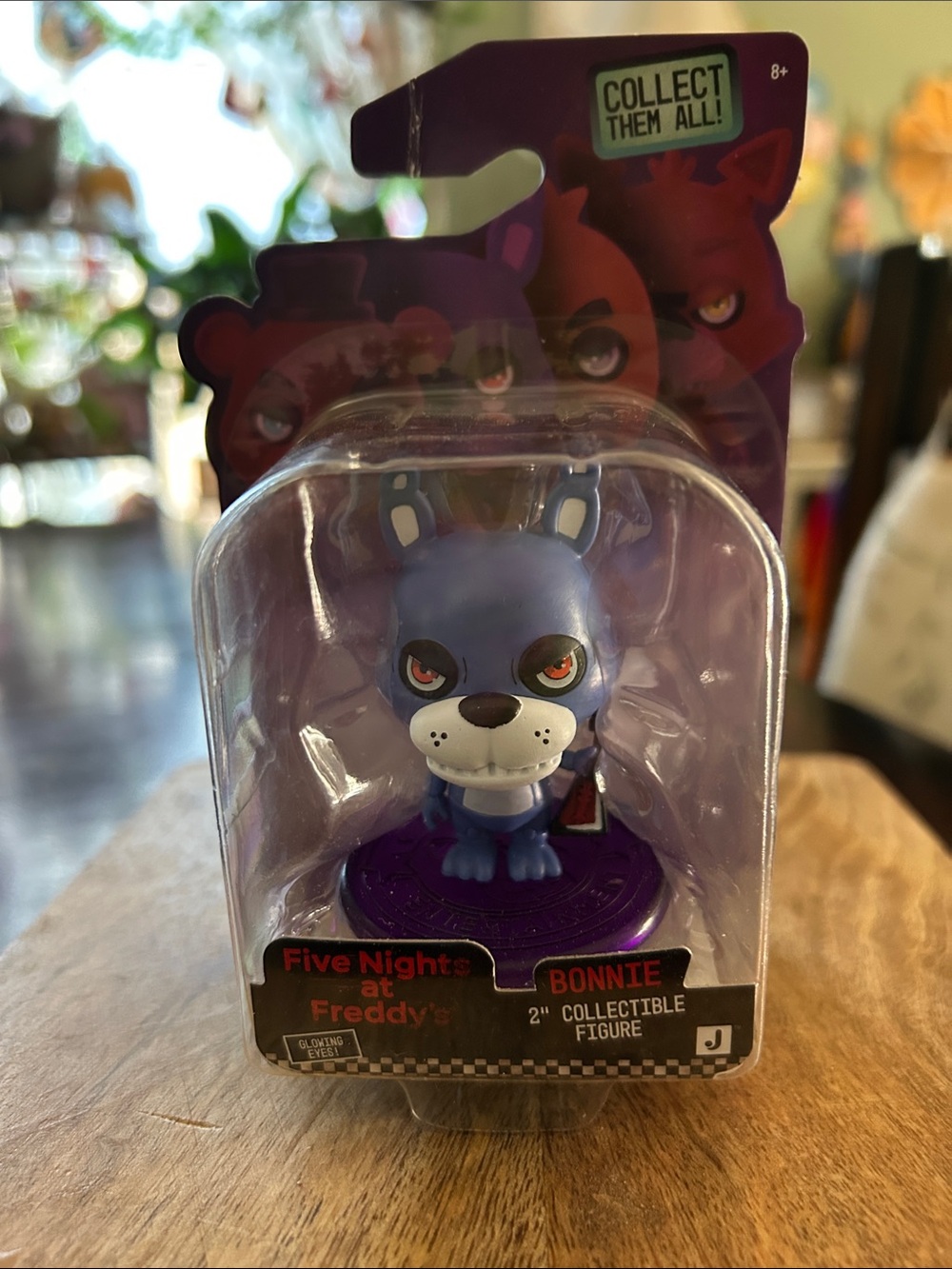 Five Nights at Freddy’s “Bonnie” 2” Collectible Figure Glowing Eyes New